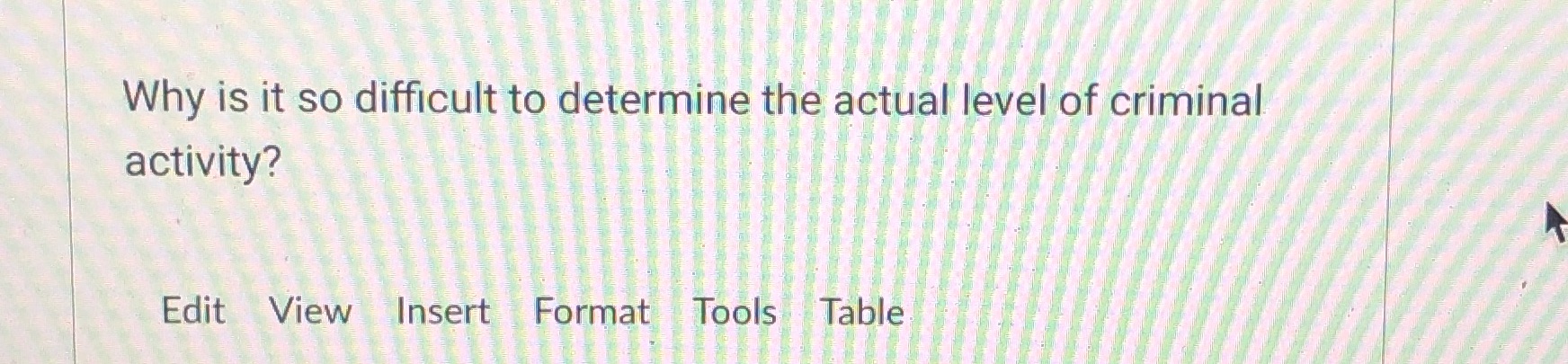 Why is it so difficult to determine the actual