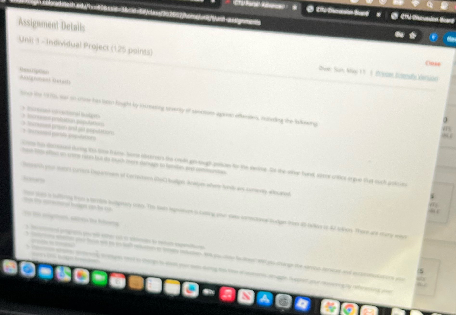 O Ne Assignment Details Close Unit 1 - Individual