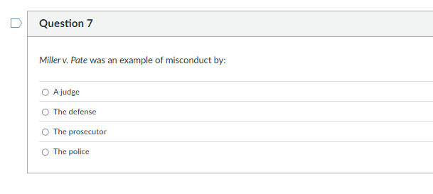 criminal justice administration question D