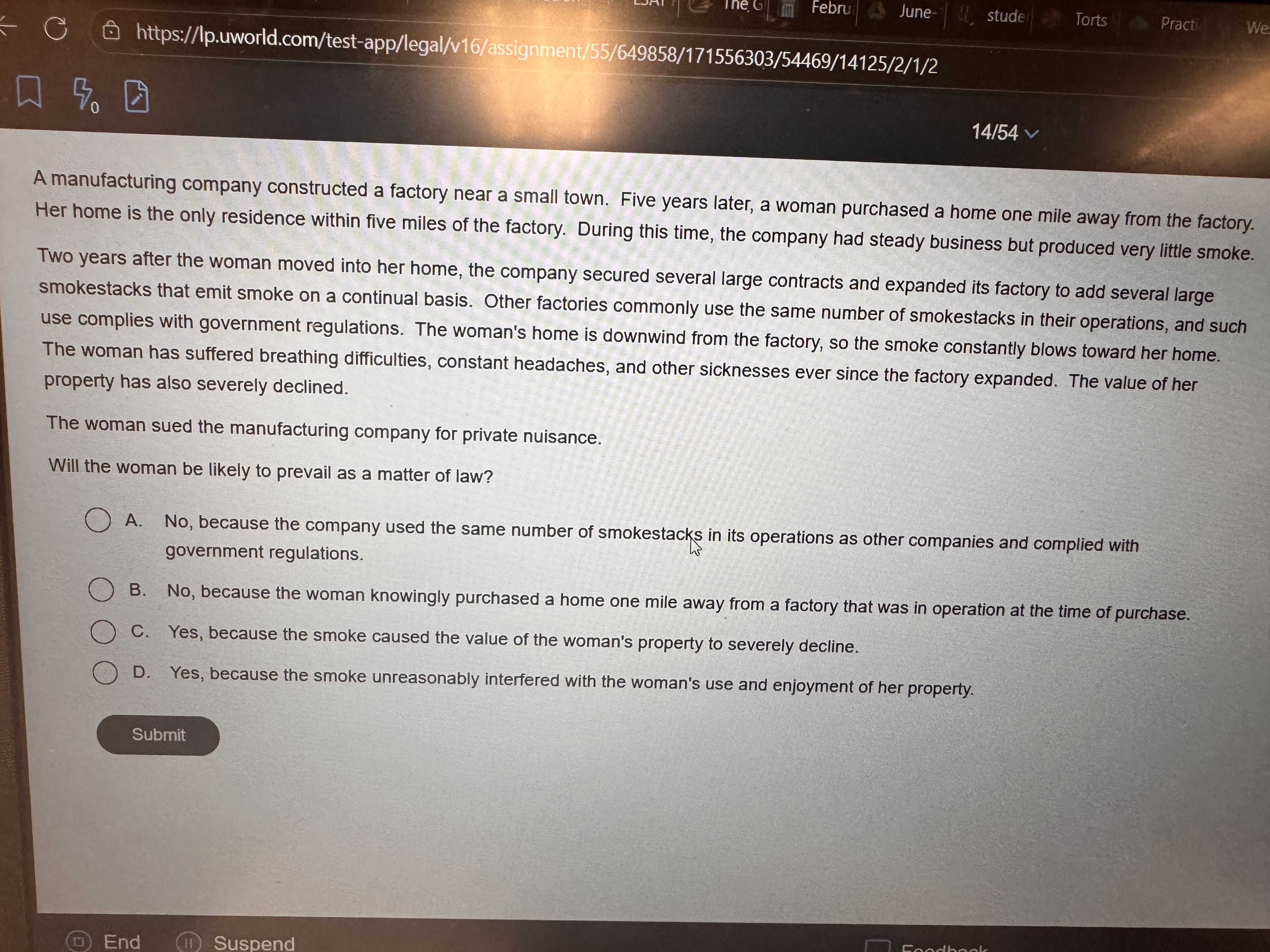 me Febru June- stude Torts Pract We C @