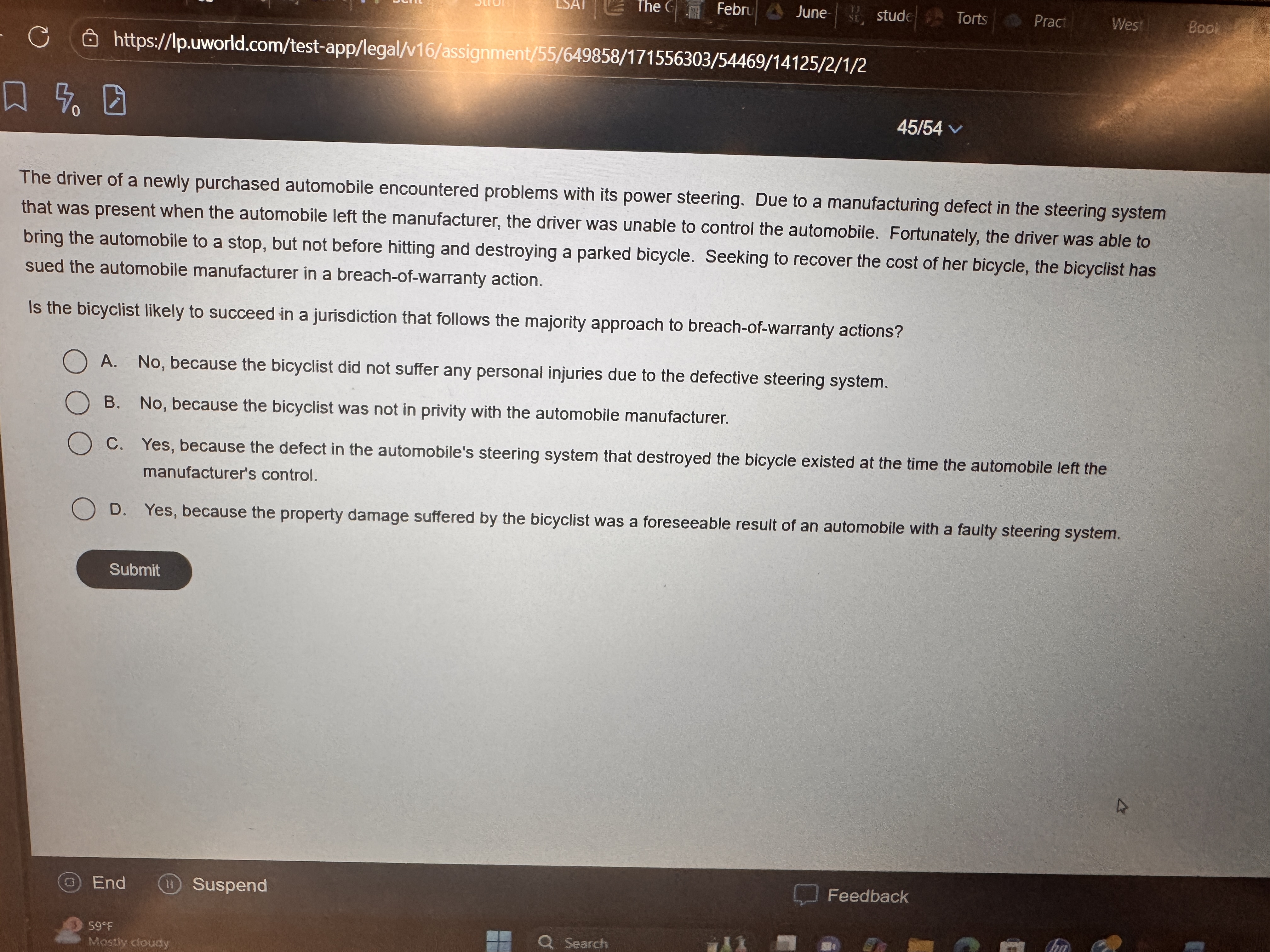 The G Febru June- stude Torts Pract West BOOK G @