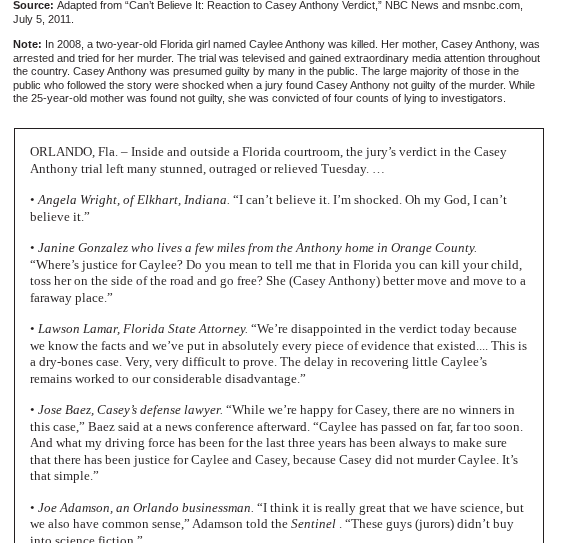 Which speakers seemed to agree with the verdict?