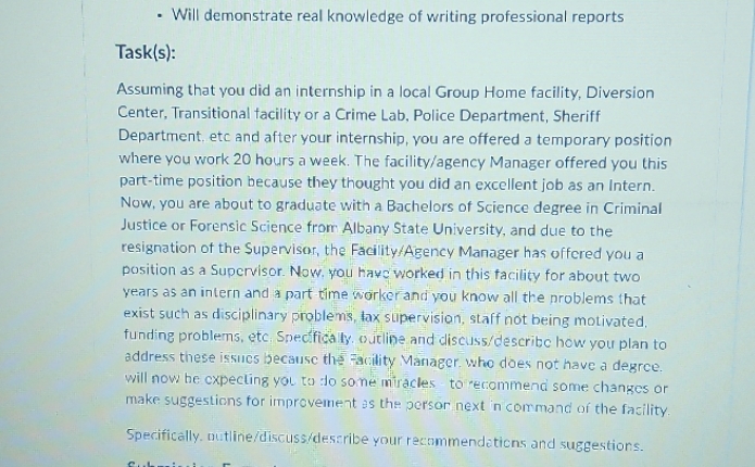 . Will demonstrate real knowledge of writing