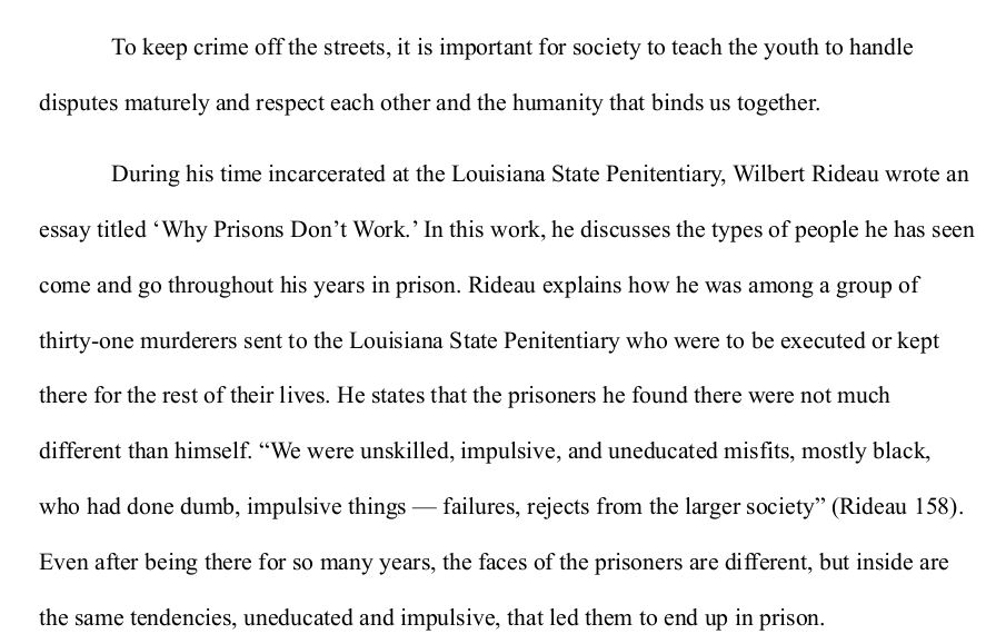 To keep crime off the streets, it is important