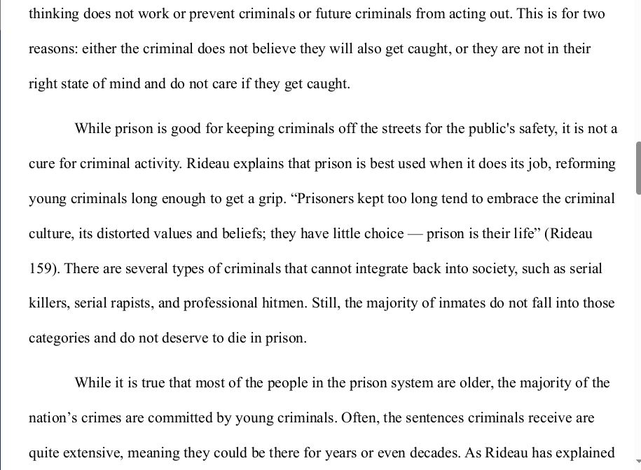 To keep crime off the streets, it is important