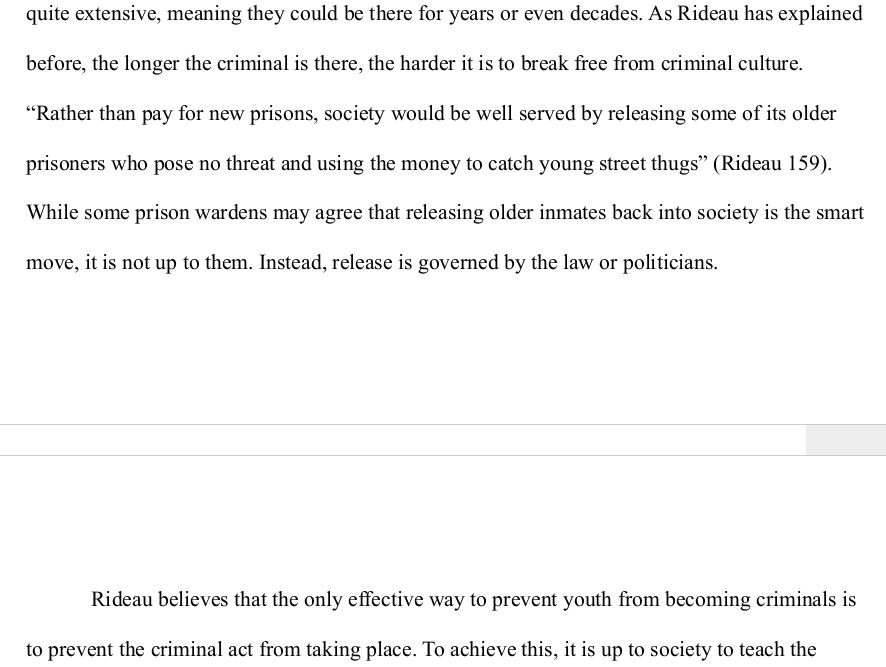 To keep crime off the streets, it is important