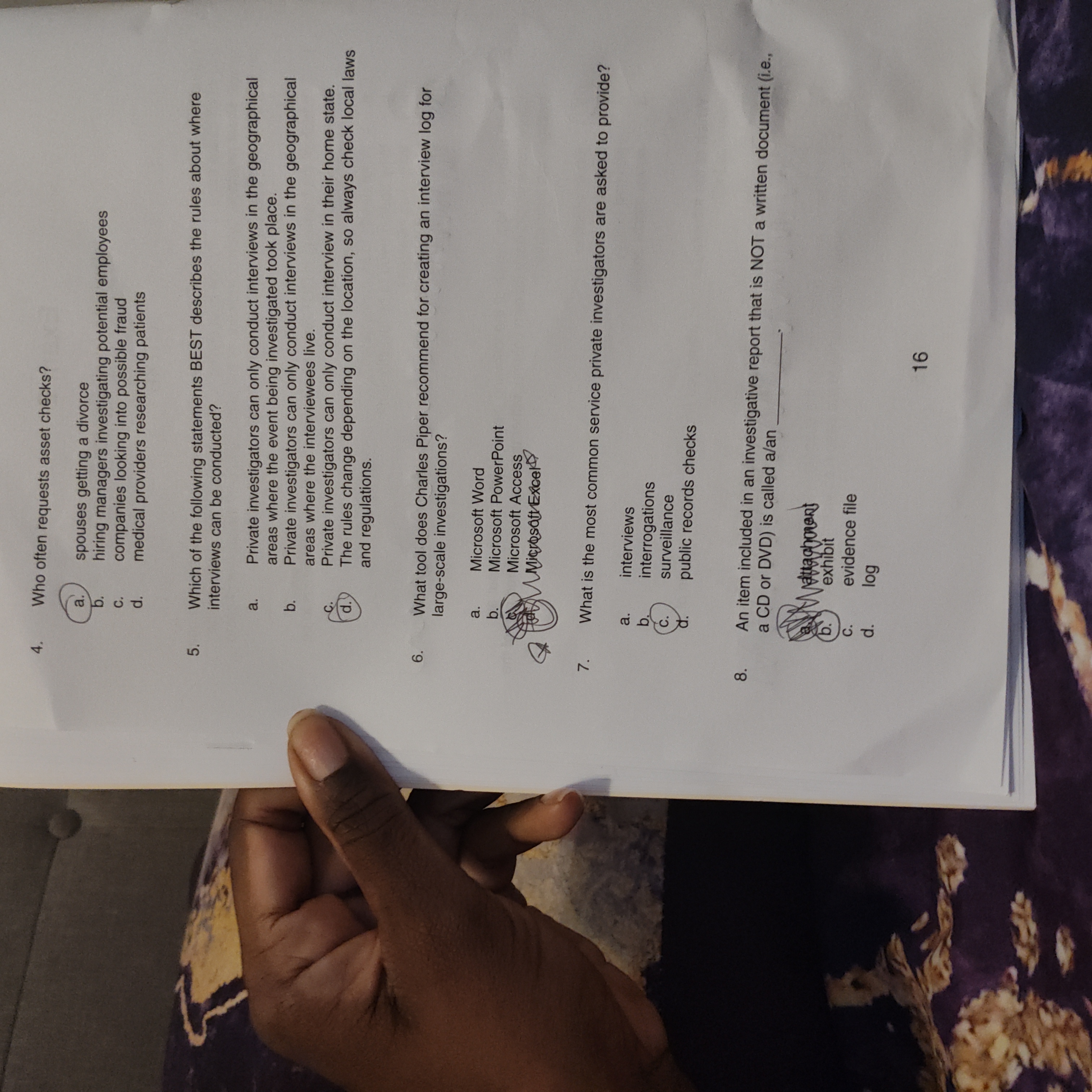 Exam 2 Private Investigator CTF4B Instructions: