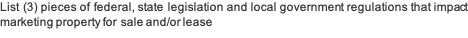 List (3) pieces of Victorian federal, state