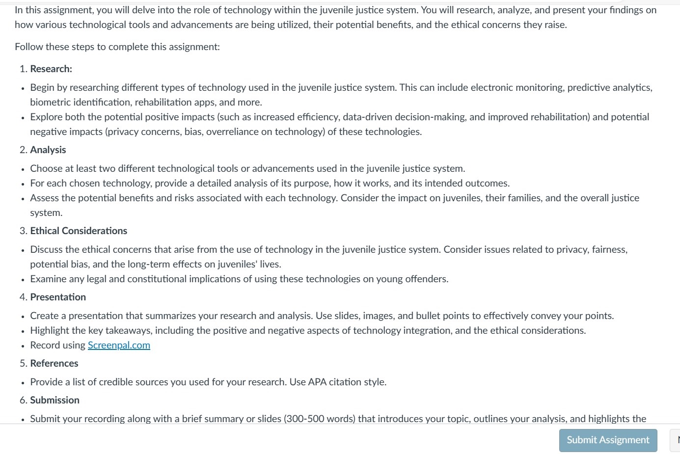 In this assignment, you will delve into the role