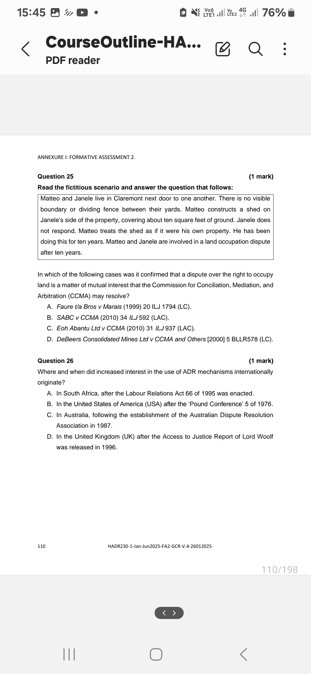 15:45 : D . LTE1 .I LIE2 4G 2 19 .Ill 76%