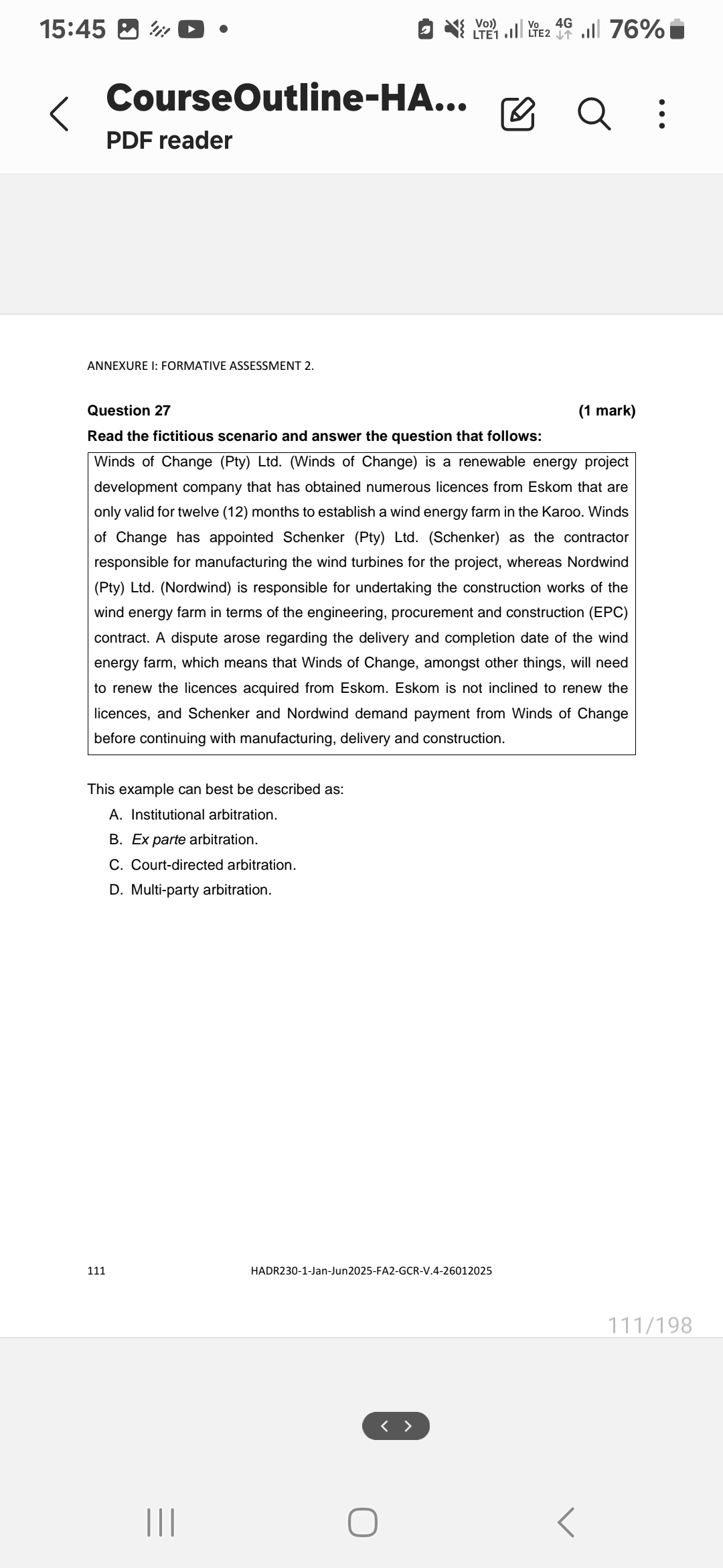 15:45 : D . LTE1 .I LIE2 4G 2 19 .Ill 76%