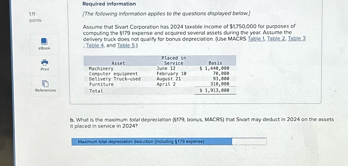 What is the amount of total depreciation(179,