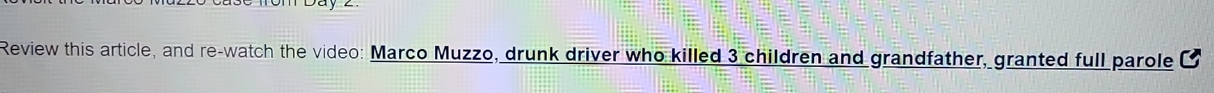 Marco was sentence to 10 years in prison and