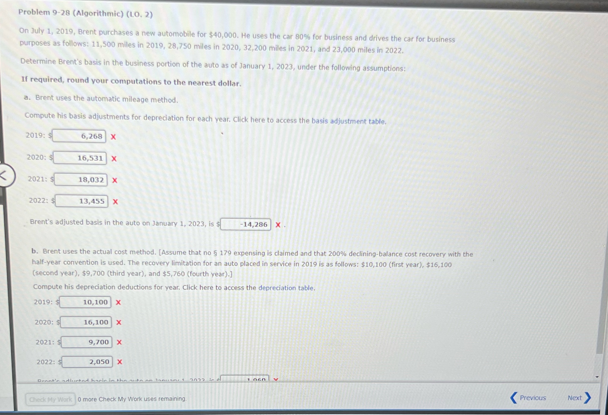 Problem 9-28 (Algorithmic) (LO. 2) On July 1,