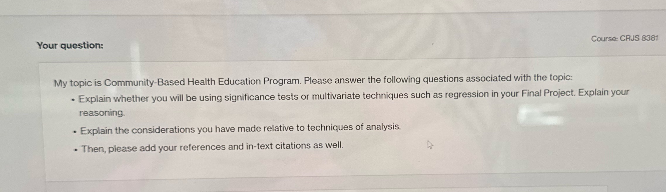 read the information below in the picture Your