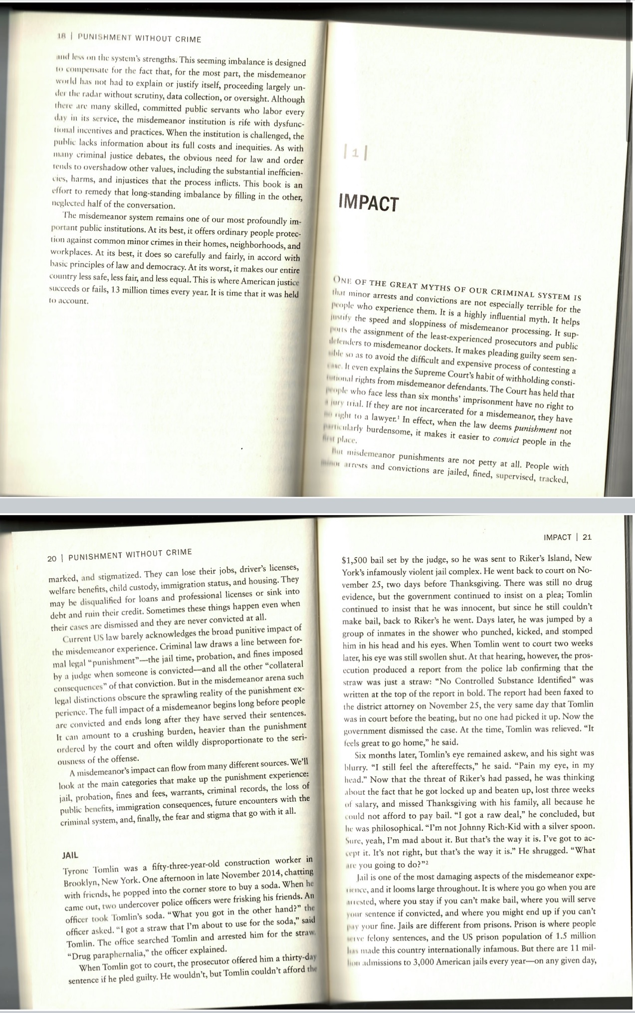 First page 18 | PUNISHMENT WITHOUT CRIME and less