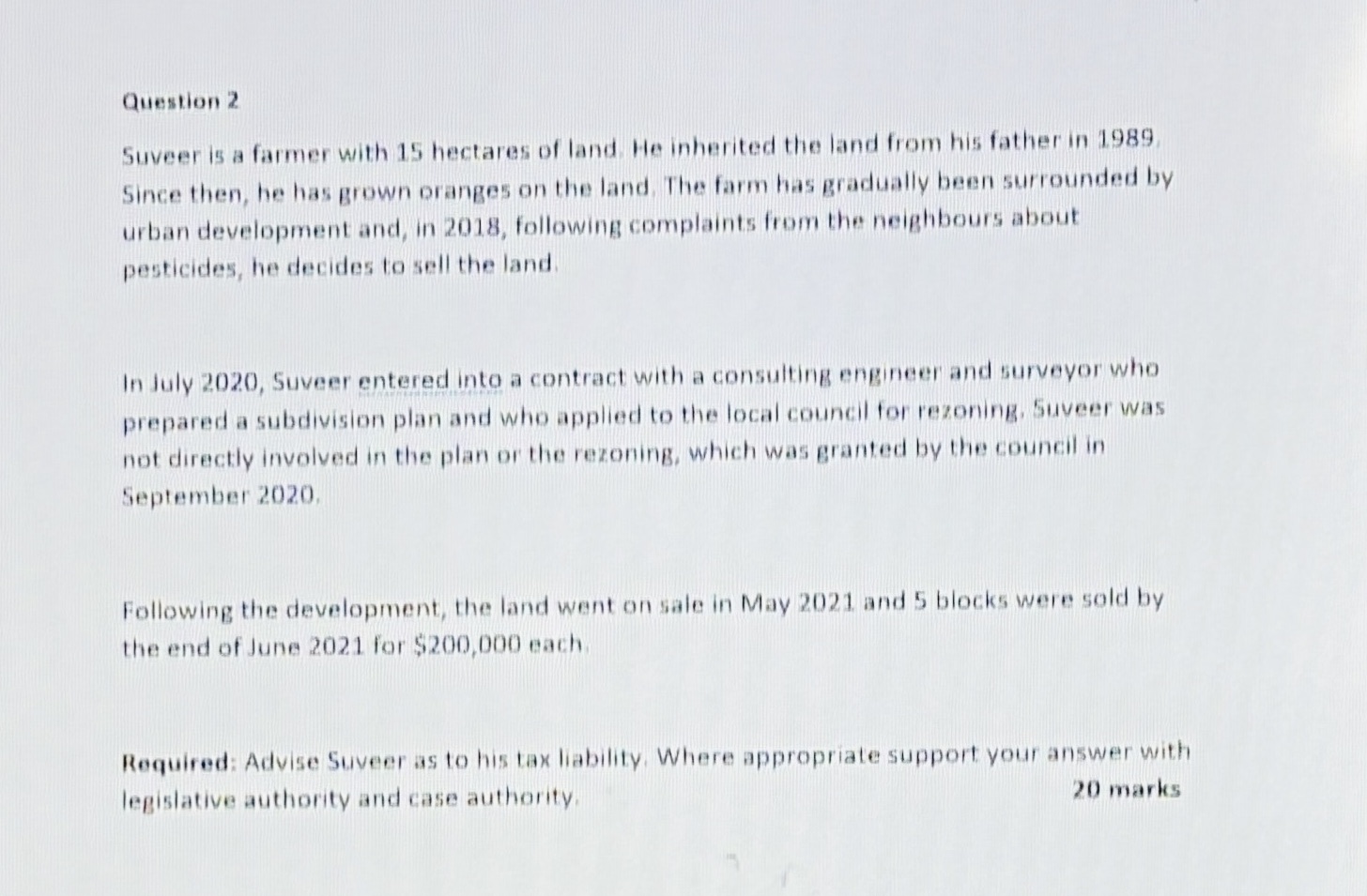 Provide Full answer with legislative and case