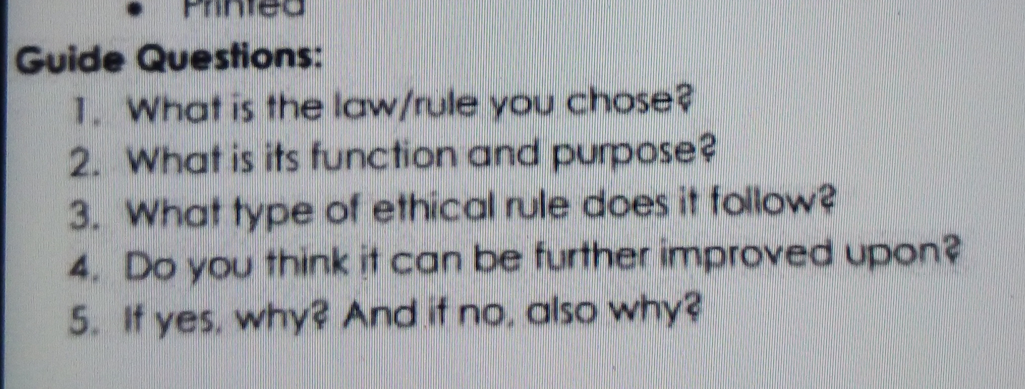 About republic act no.10627 Guide Questions: