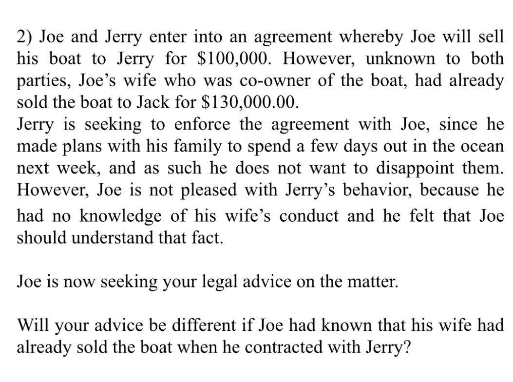 In answering can you state the issue, the law on