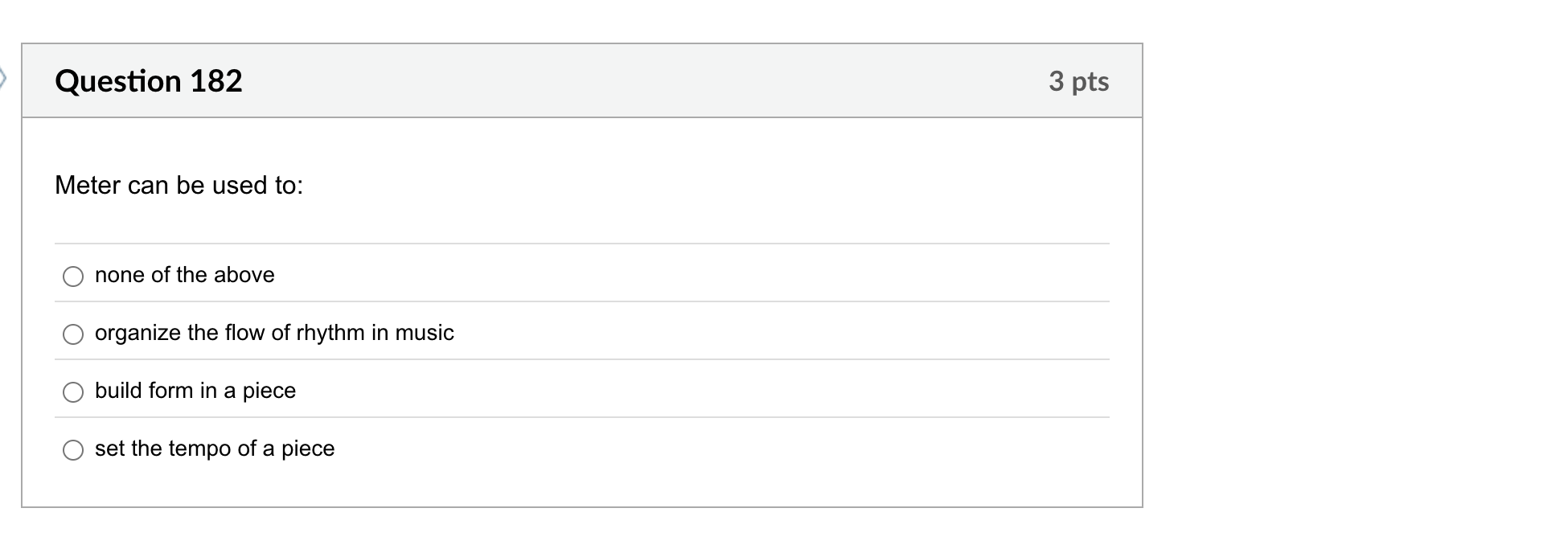 tell me Question 182 Meter can be used to: none