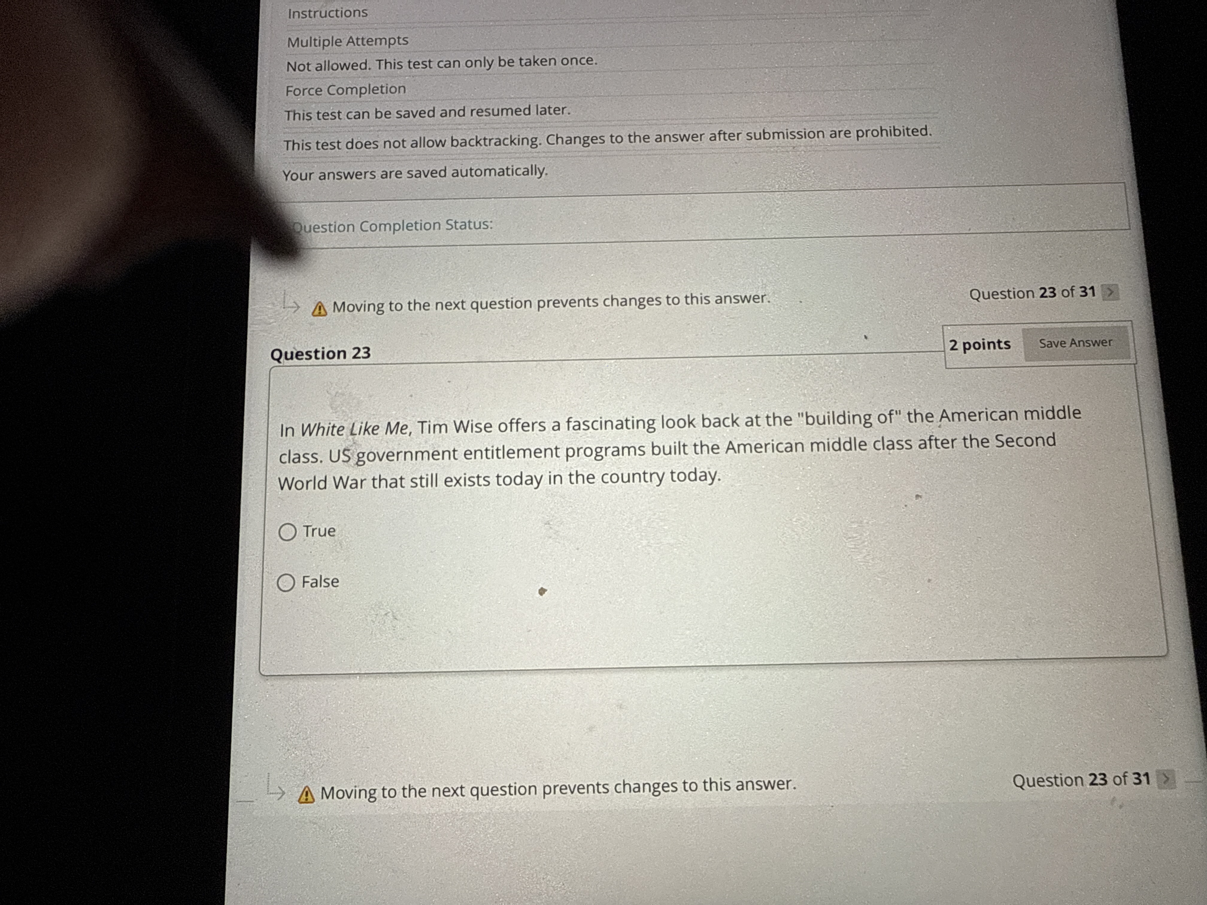 J Instructions Multiple Attempts Not allowed.