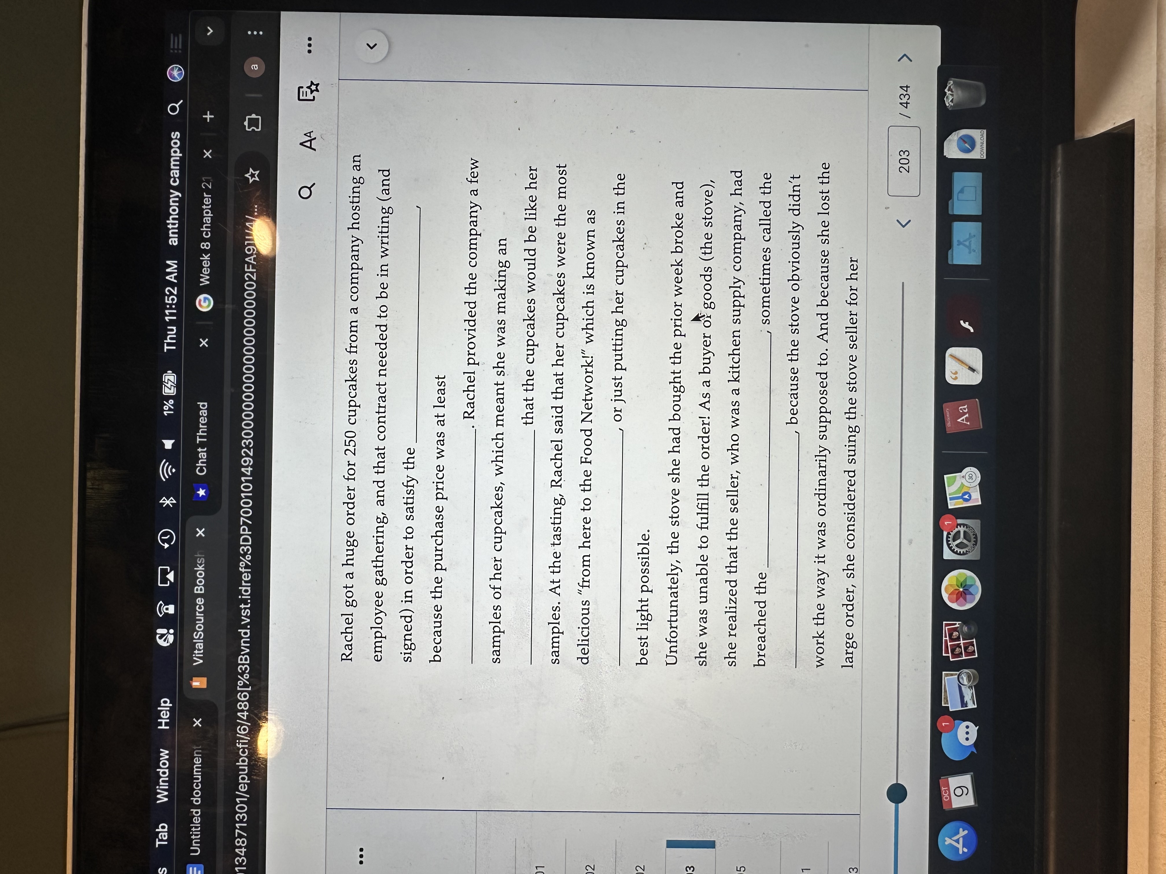 Fill in the blanks Tab Window Help 1% 7. Thu