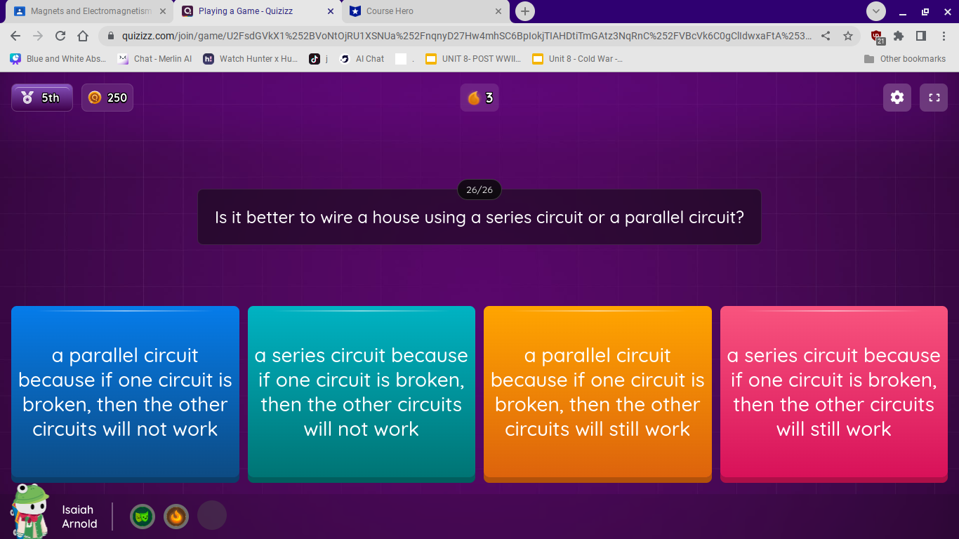 Magnets and Electromagnetism x Playing a Game -