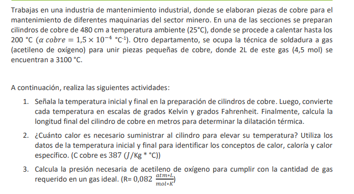 Trabajas en una industria de mantenimiento