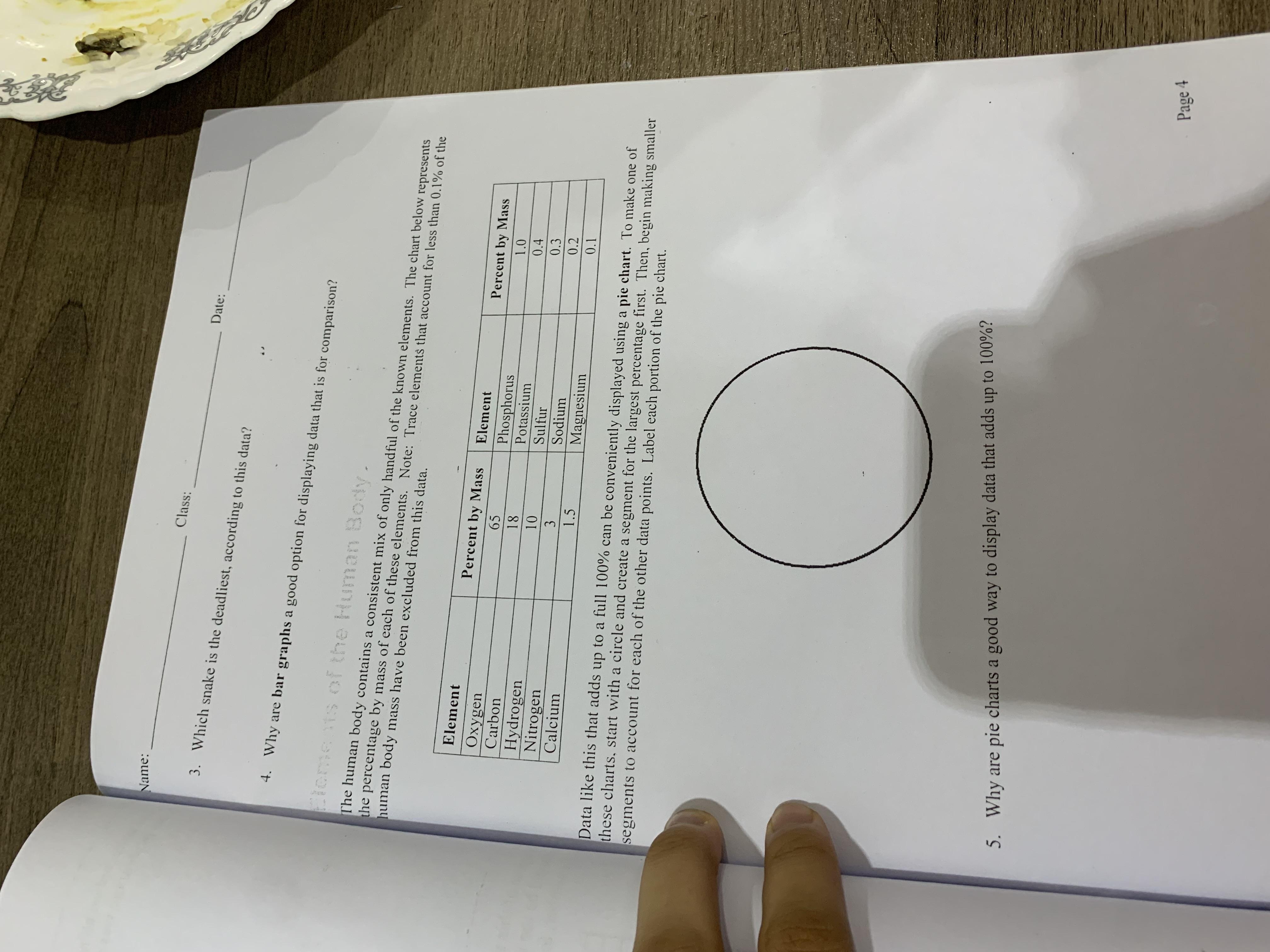 Name: Class: Date: Data Analysis and Graphing