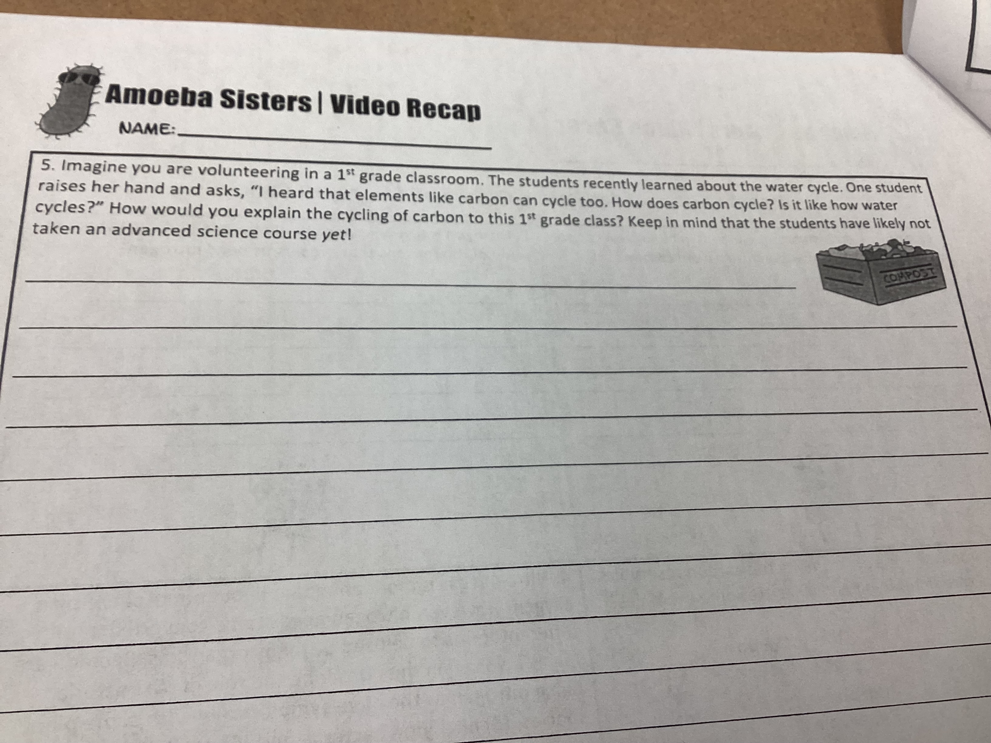 Amoeba Sisters | Video Recap NAME:. 5. Imagine