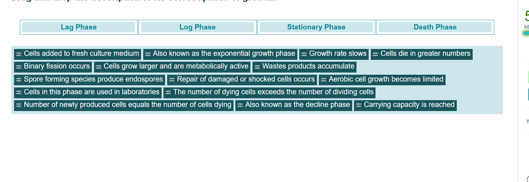 match Lag Phase Log Phase Stationary Phase Death