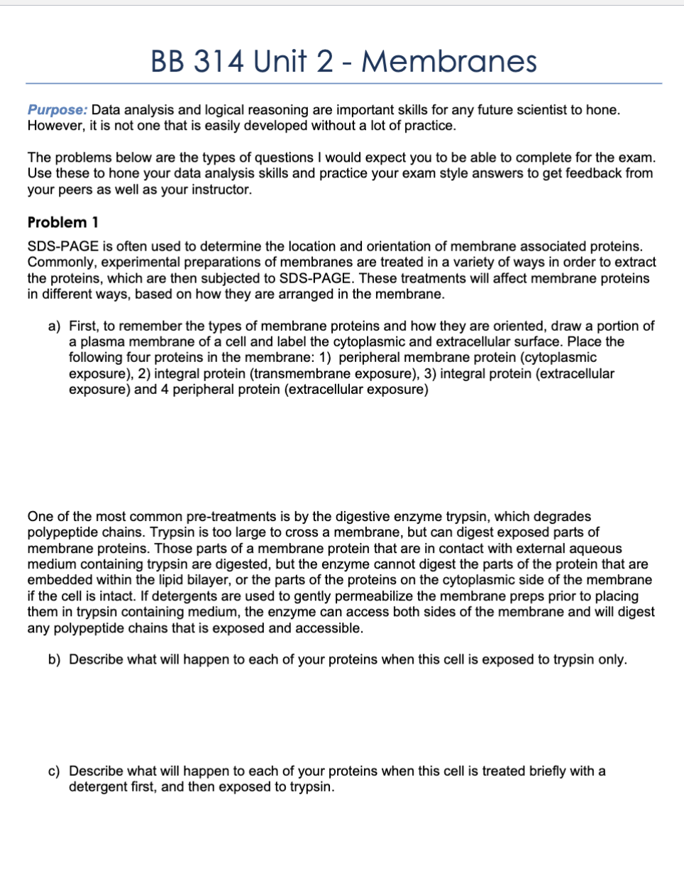 Please hand draw and answer all questions BB 314