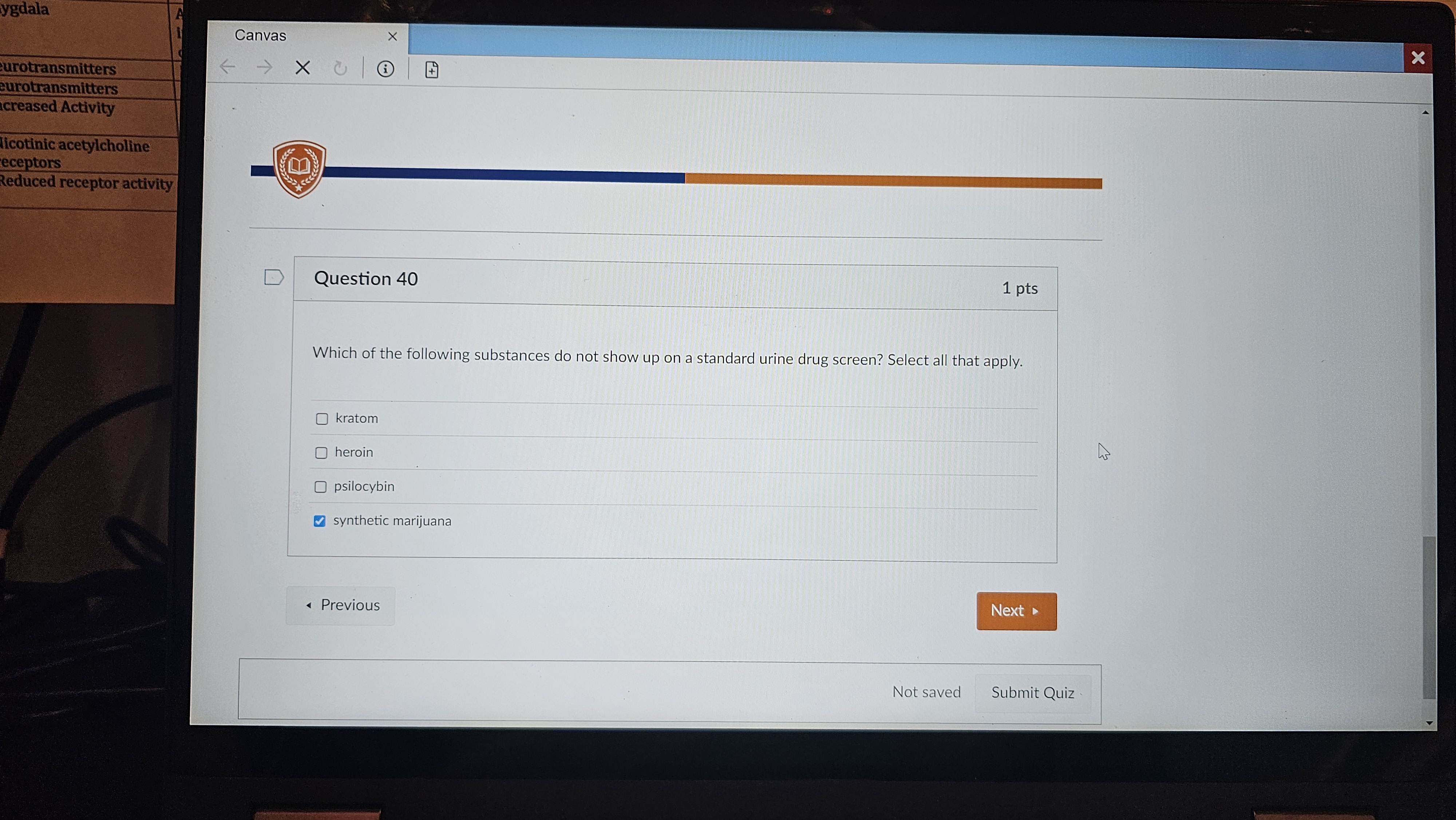What is correct answers 1 pts [> Question 40