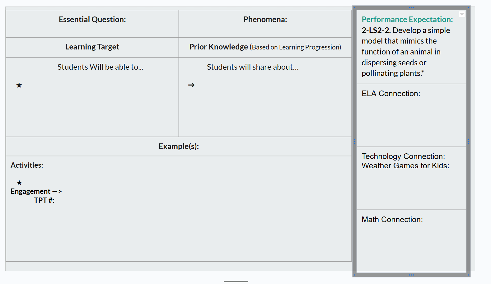 use the following template to unpack and answer