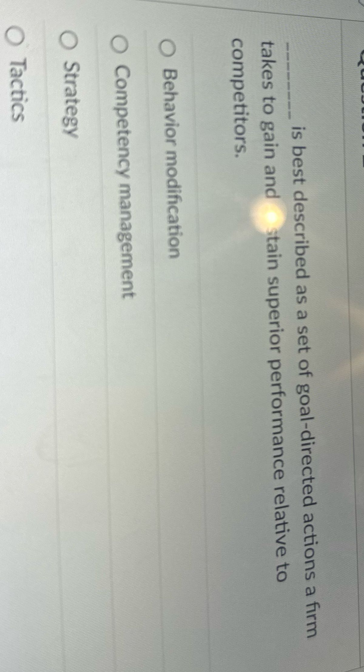 V is best described as a set of goal-directed