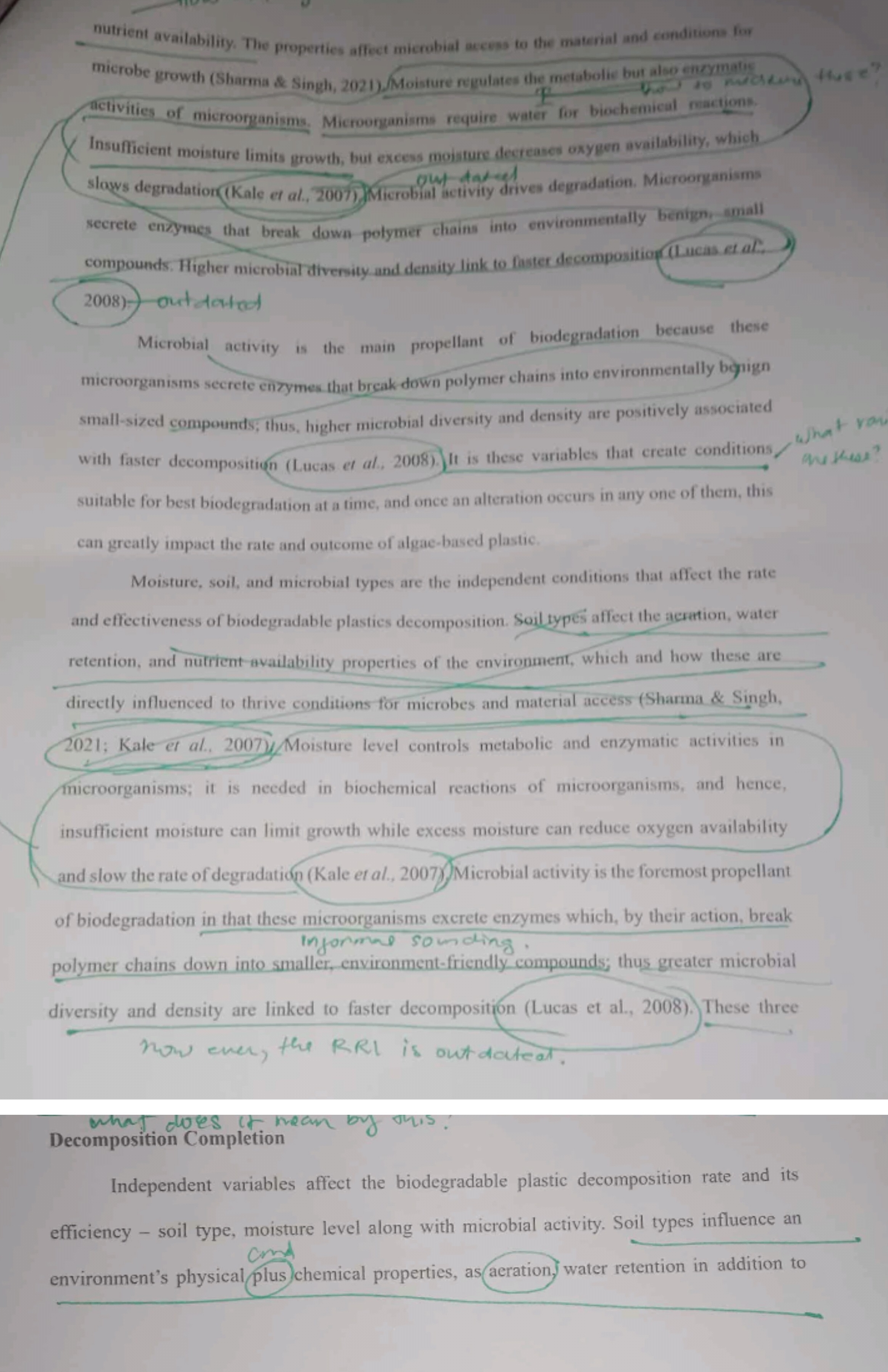 help me to make a Decomposition Completion in