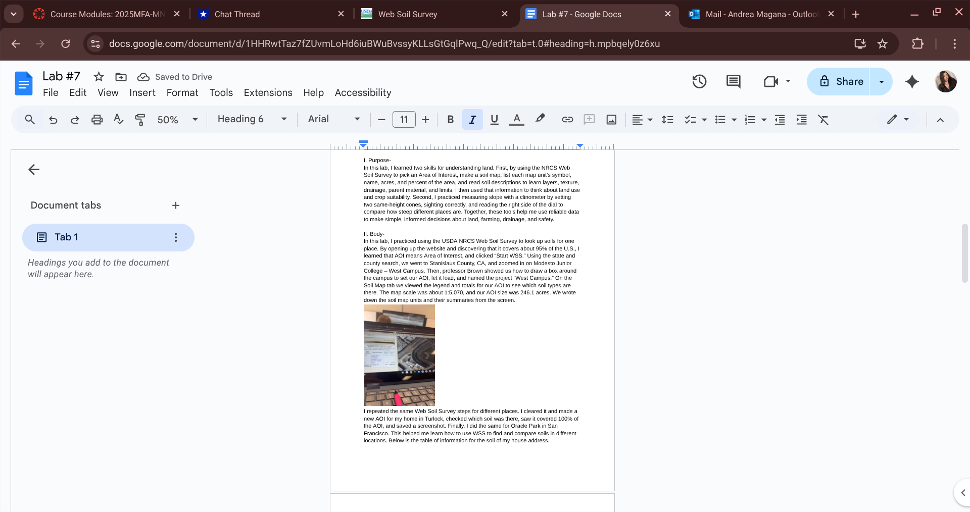 here is my lab how is the first part begignig