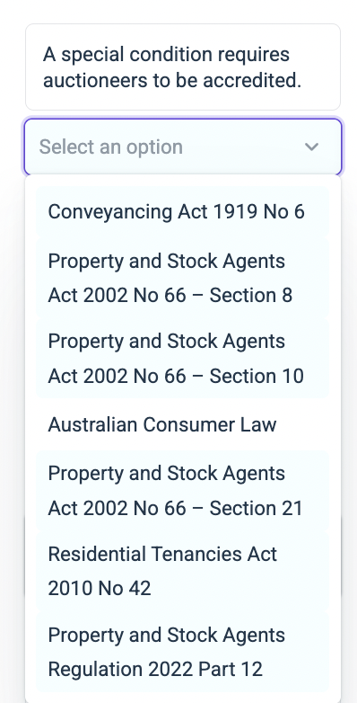 THIS ONE? A special condition requires