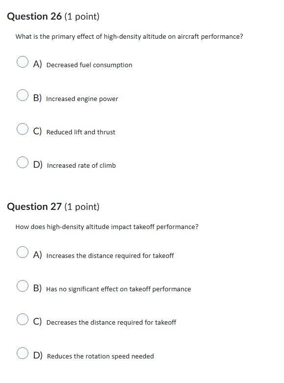 Question 26 (1 point) What is the primary effect