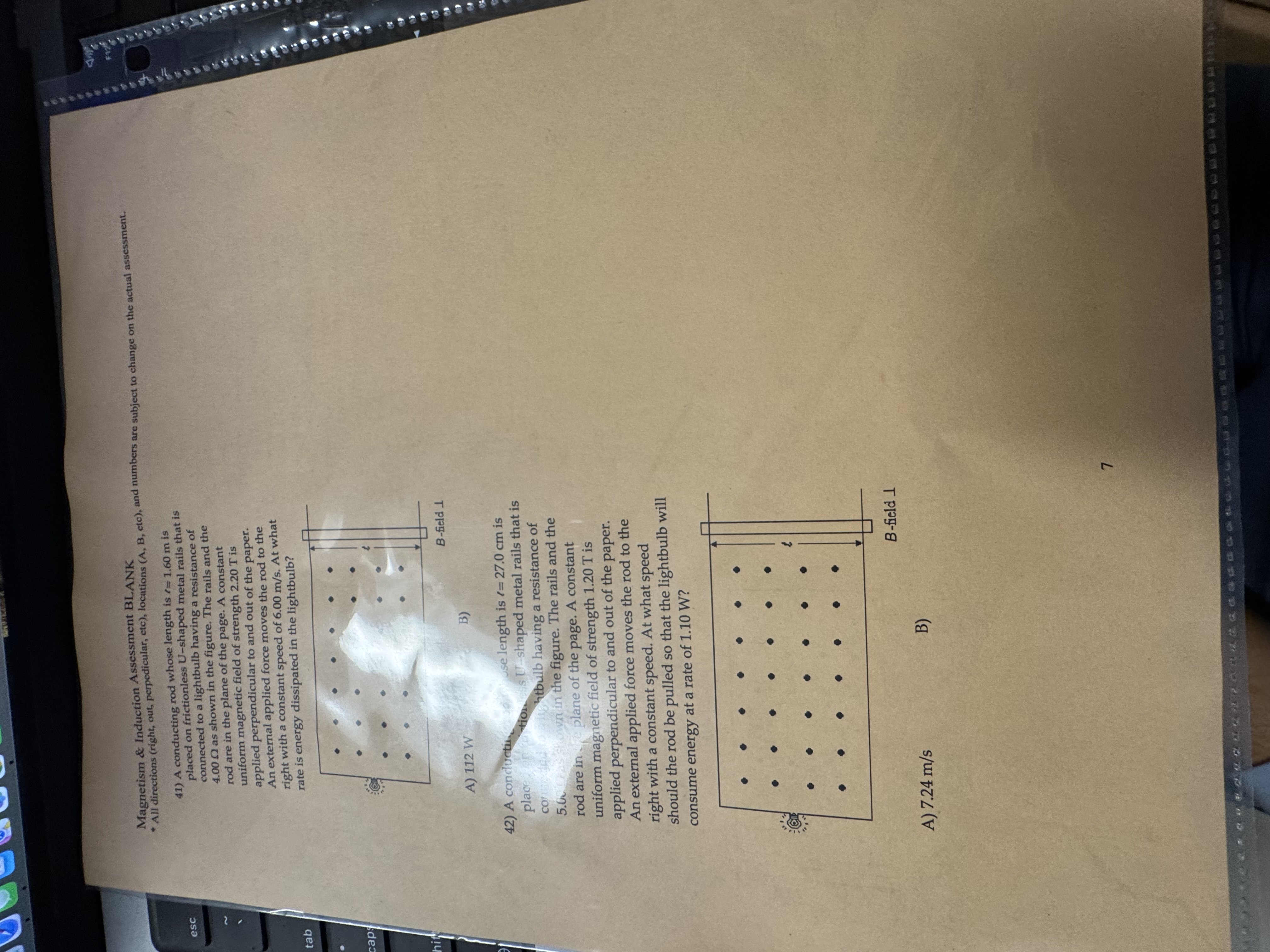 Magnetism & Induction Assessment BLANK * All