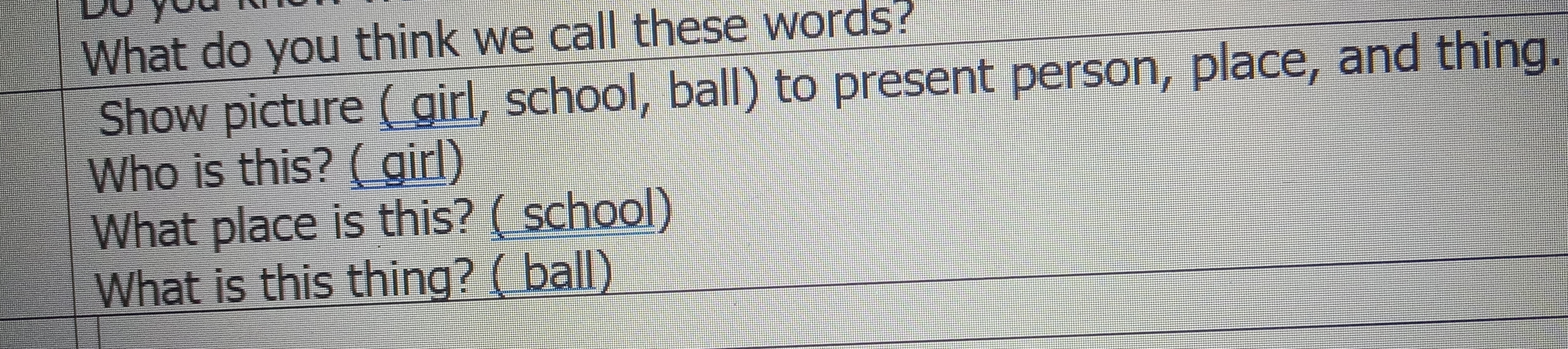 Describe the mechanics What do you think we call