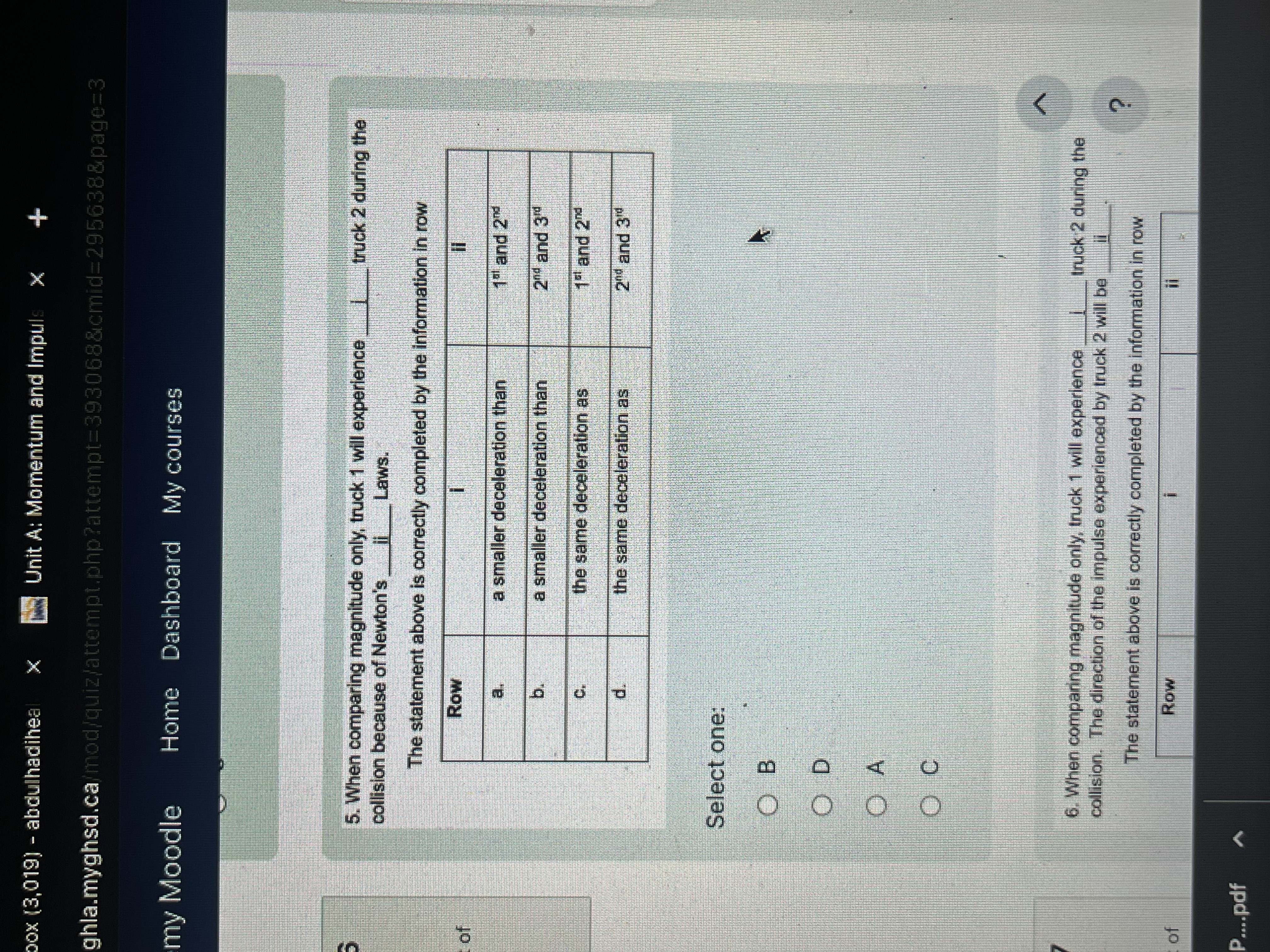 using the paragraph...Two identical trucks