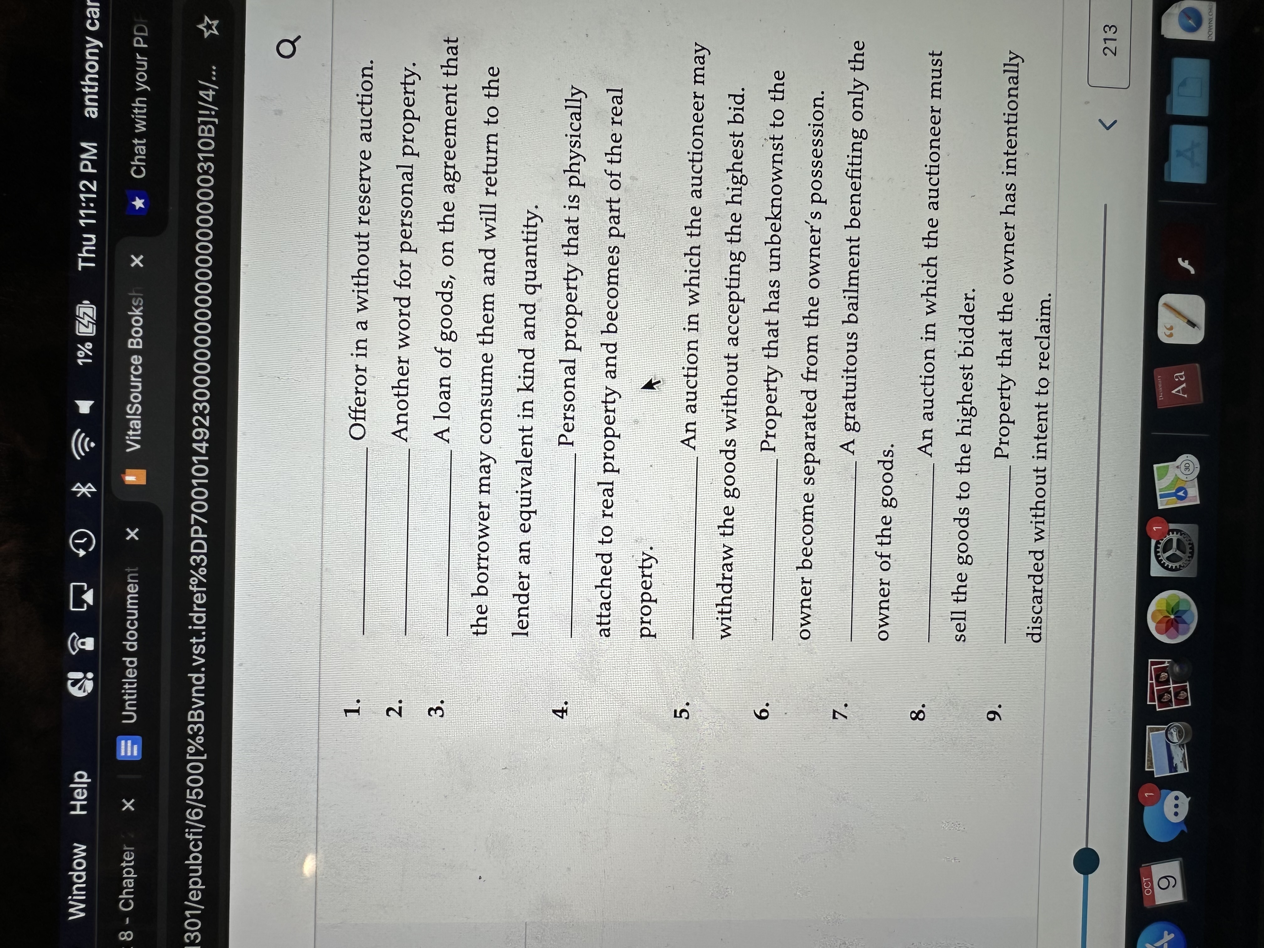 Fill in the blank Window Help 1% 47 Thu 11:12 PM