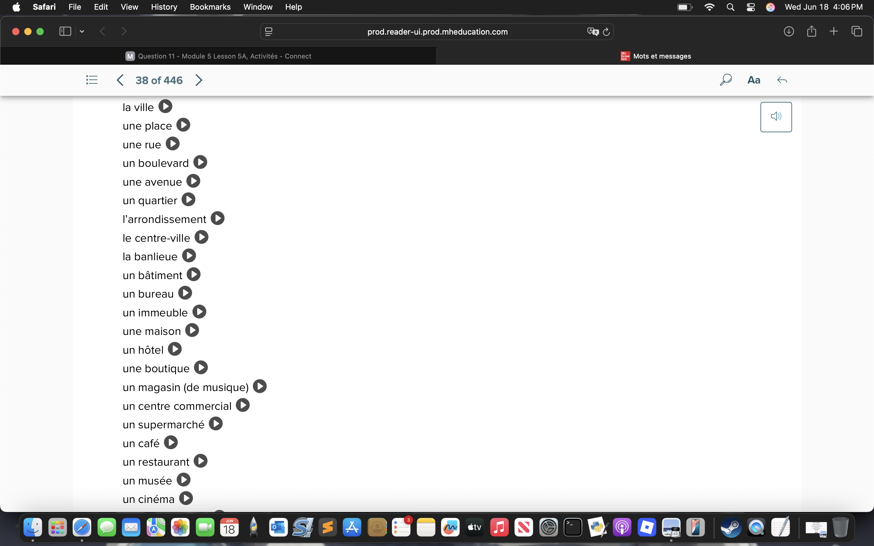 translate to French and english Safari File Edit