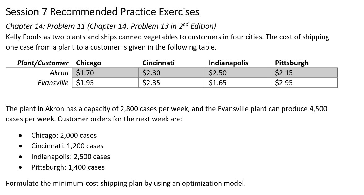 Session 7 Recommended Practice Exercises Chapter