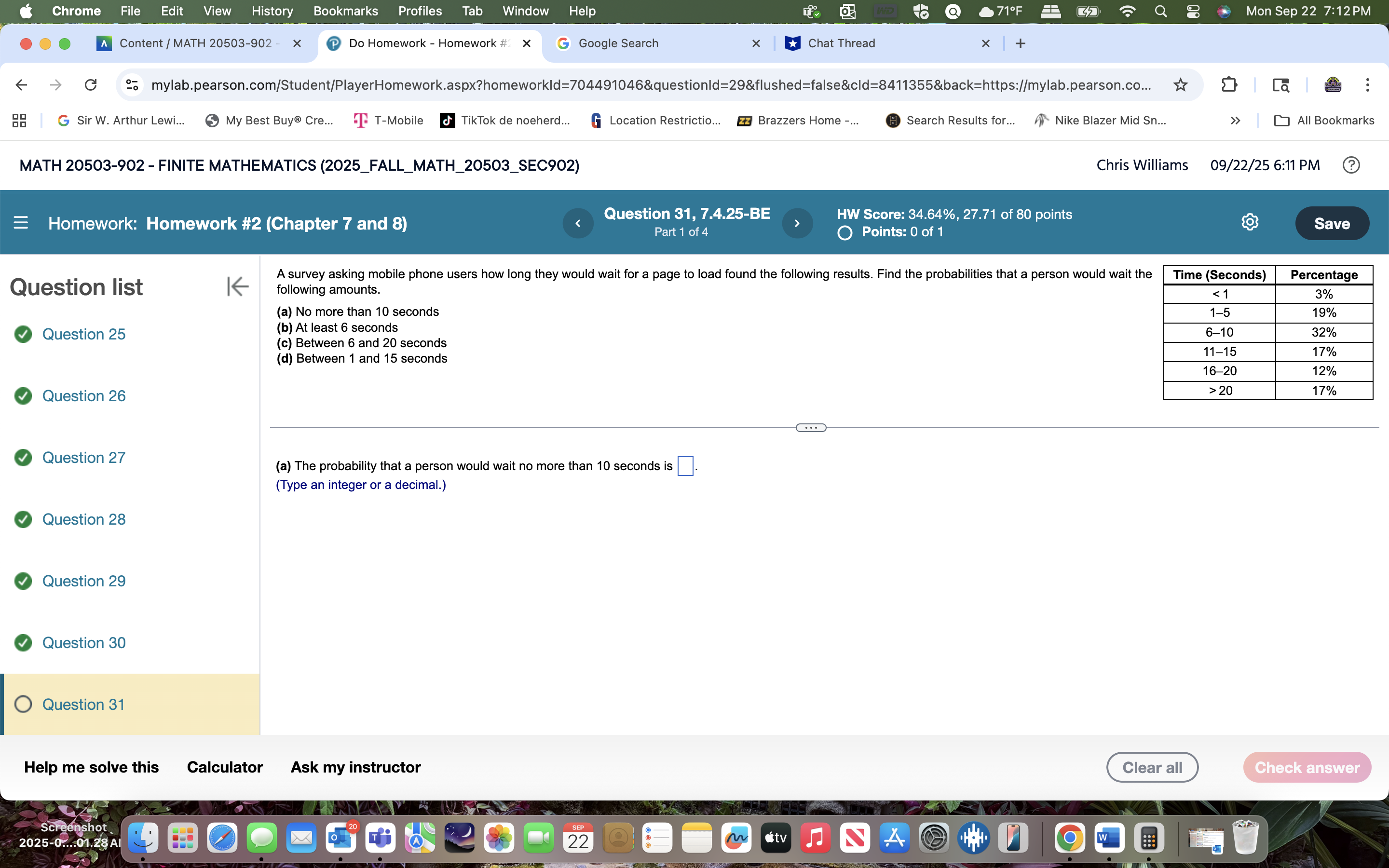 solve Chrome File Edit View History Bookmarks
