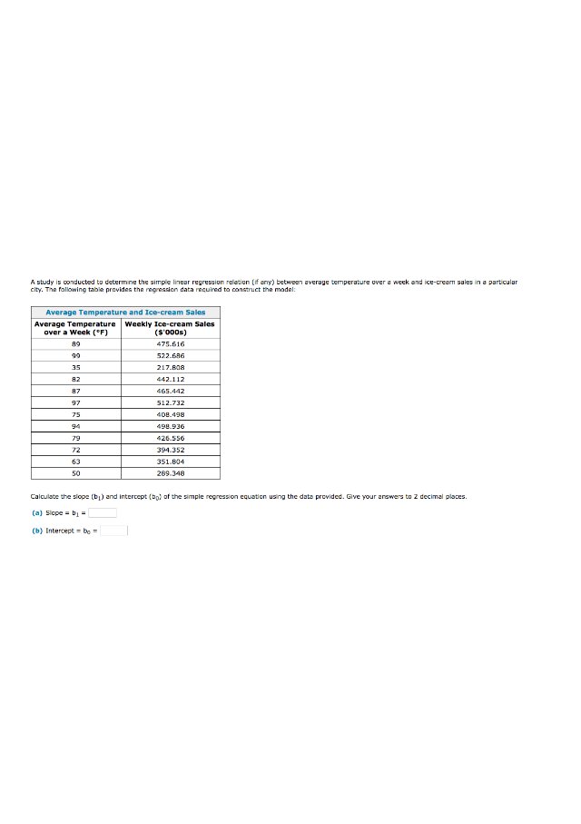 A study is conducted to determine the simple