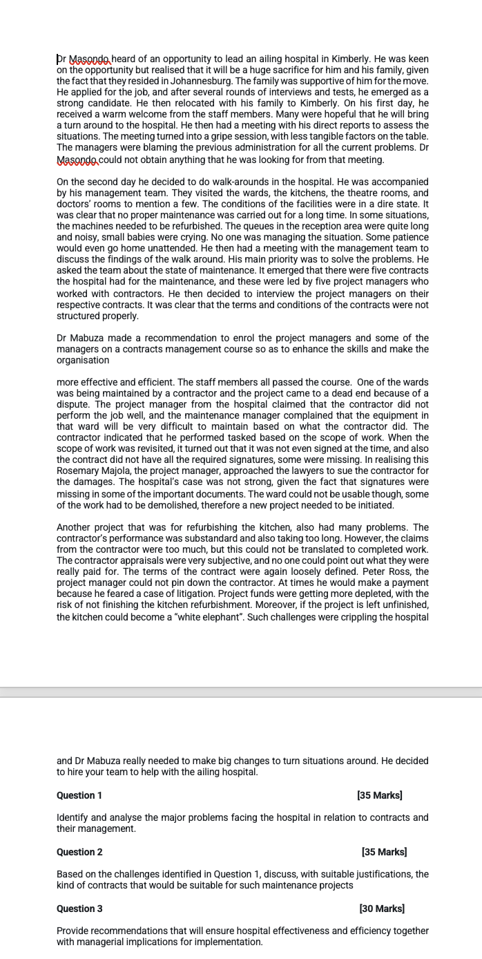 pr Masopdg, heard of an opportunity to lead an