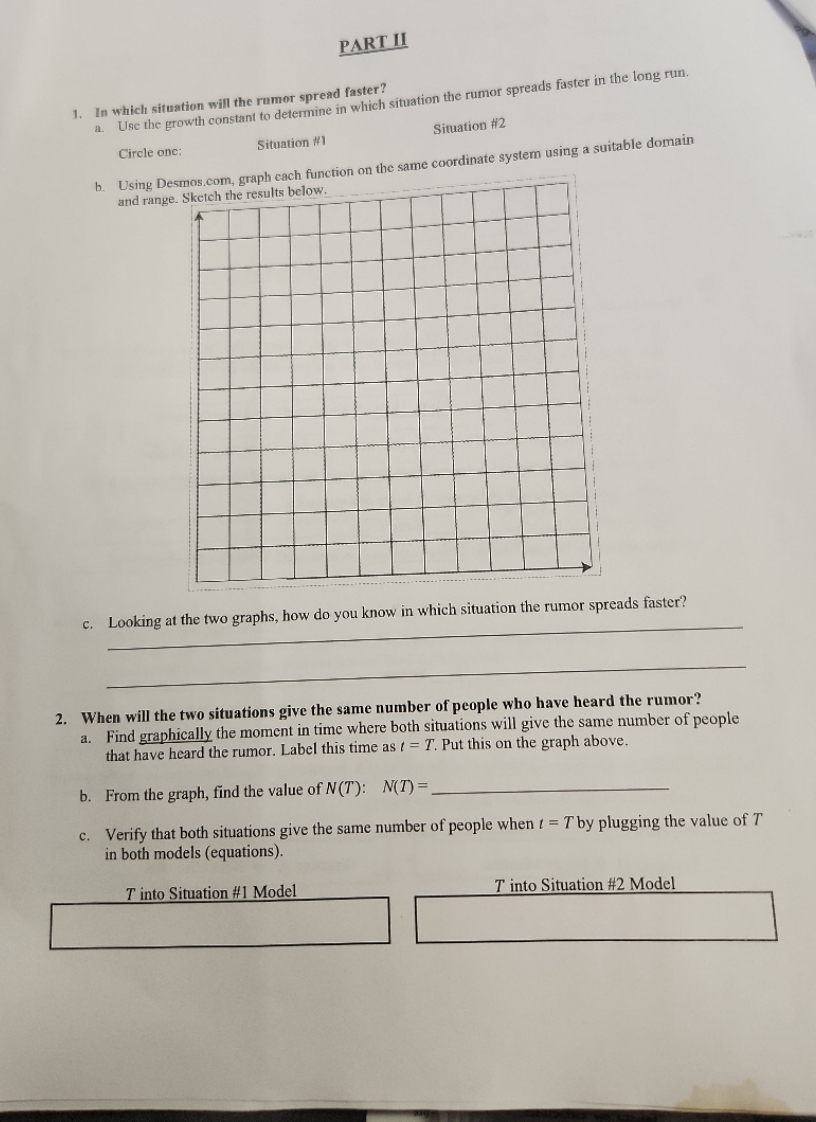 PART II 1. In which situation will the rumor