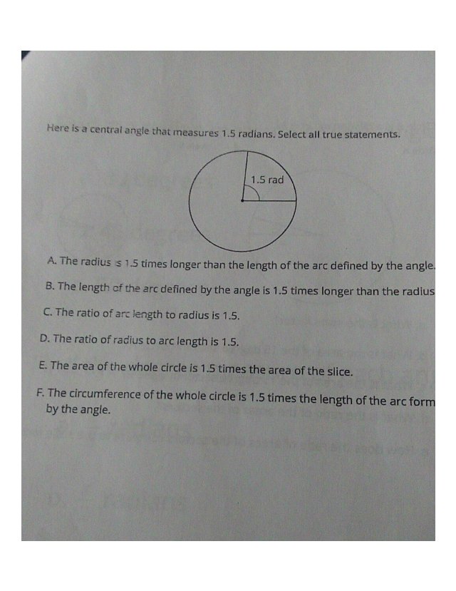 this is the question Here is a central angle that